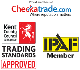 Gutter cleaning accreditations, checktrade, Trusted Trader, IPAF in Tonbridge